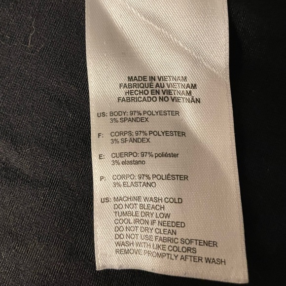 Adidas Black Sleeveless Golf Polo Shirt, size M - Picture 5 of 5